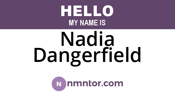Nadia Dangerfield
