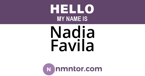 Nadia Favila
