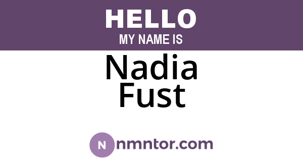 Nadia Fust