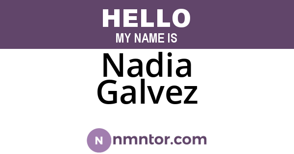 Nadia Galvez