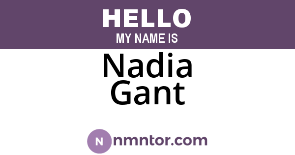 Nadia Gant