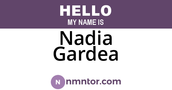 Nadia Gardea