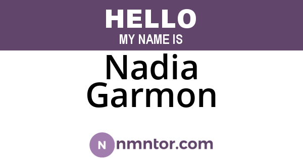 Nadia Garmon