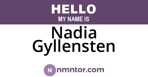 Nadia Gyllensten