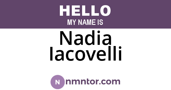 Nadia Iacovelli