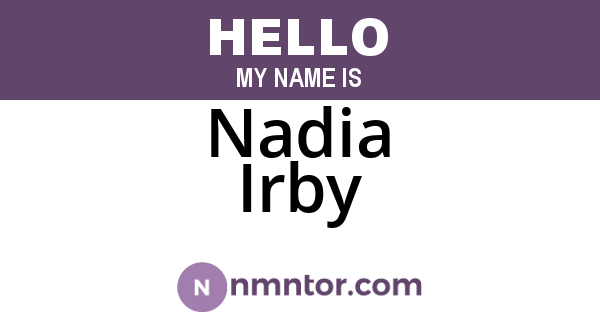 Nadia Irby