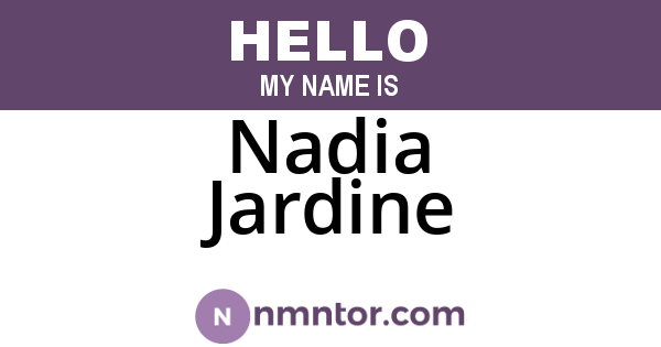 Nadia Jardine