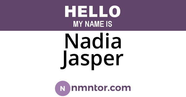 Nadia Jasper