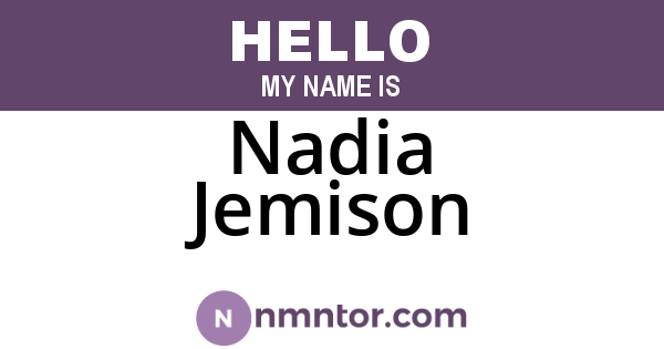 Nadia Jemison