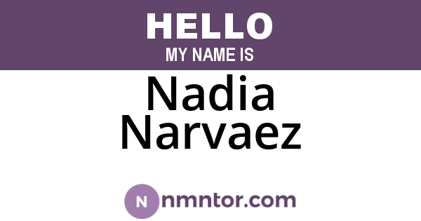 Nadia Narvaez
