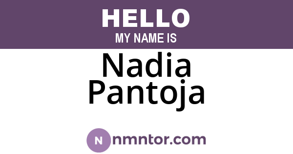 Nadia Pantoja