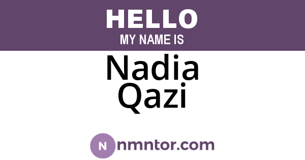 Nadia Qazi