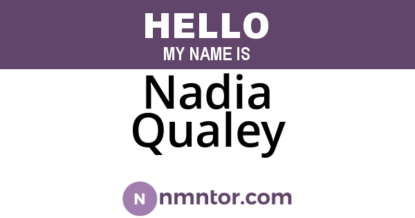 Nadia Qualey