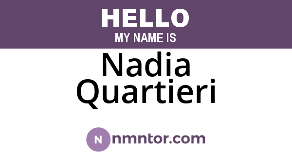 Nadia Quartieri