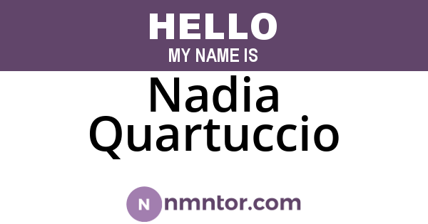 Nadia Quartuccio