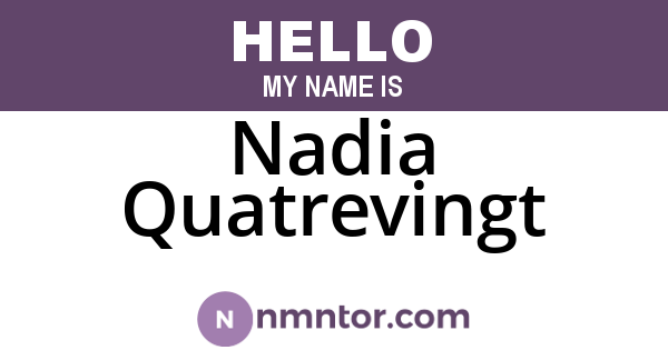 Nadia Quatrevingt
