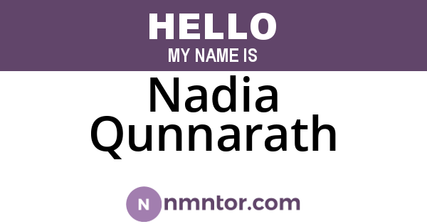 Nadia Qunnarath