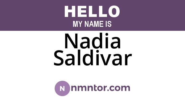 Nadia Saldivar