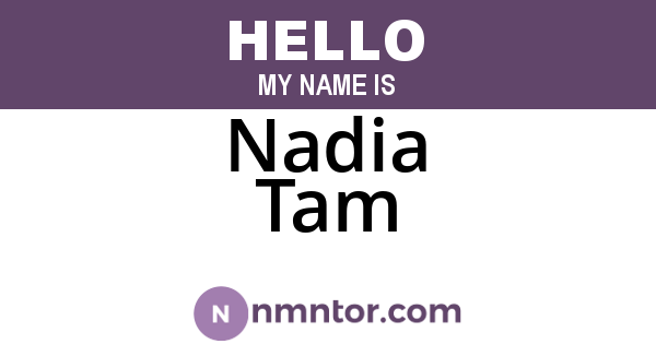 Nadia Tam