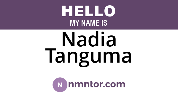 Nadia Tanguma