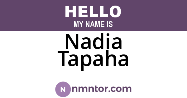 Nadia Tapaha
