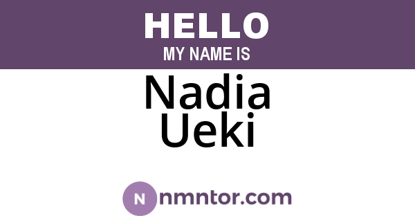 Nadia Ueki