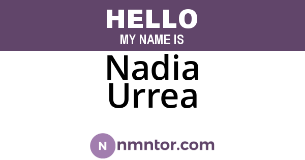 Nadia Urrea
