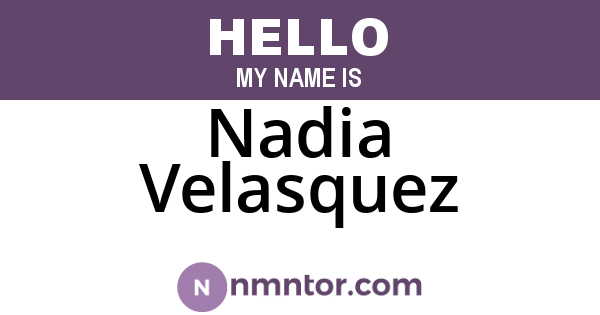 Nadia Velasquez