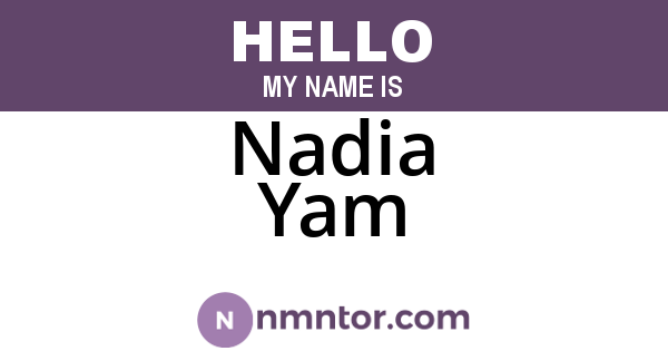 Nadia Yam