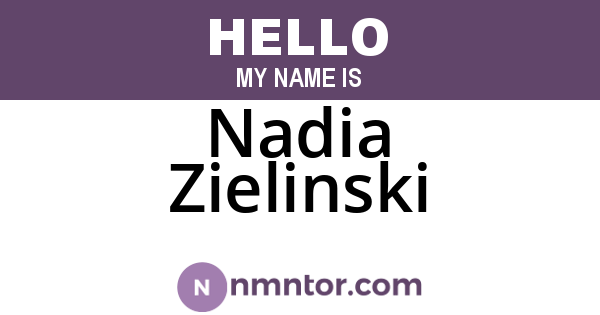 Nadia Zielinski