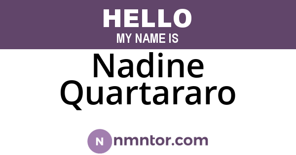 Nadine Quartararo