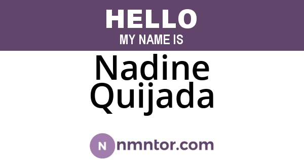 Nadine Quijada
