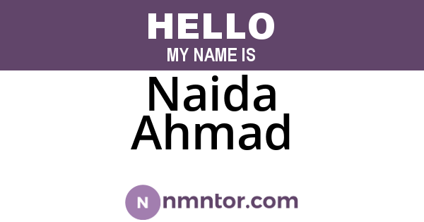 Naida Ahmad