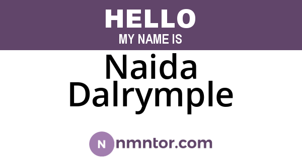 Naida Dalrymple