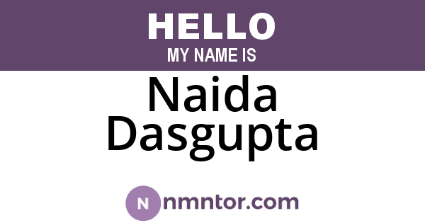 Naida Dasgupta