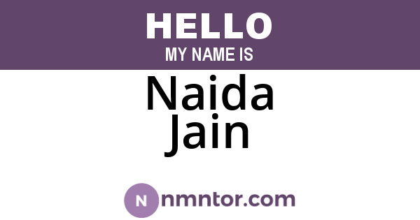 Naida Jain