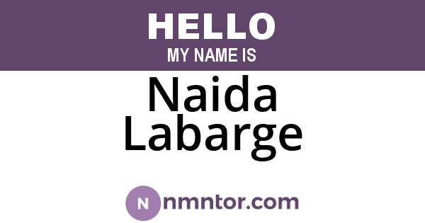 Naida Labarge
