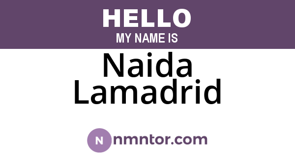 Naida Lamadrid