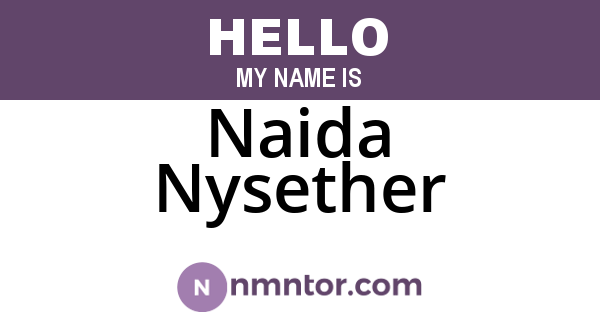 Naida Nysether