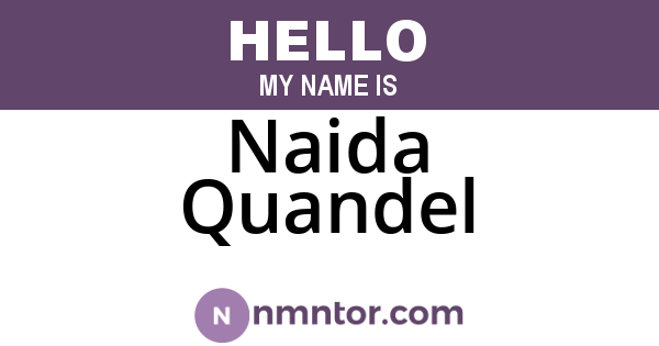 Naida Quandel