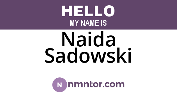 Naida Sadowski