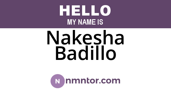 Nakesha Badillo