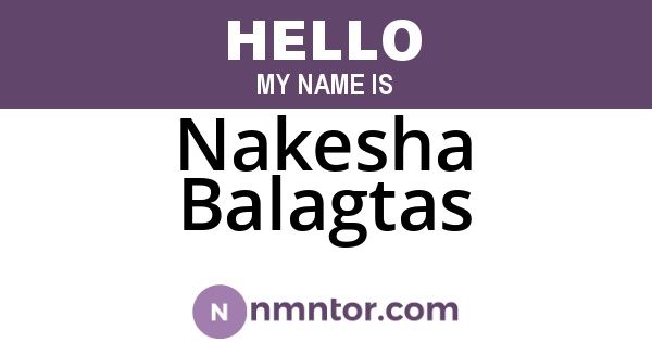 Nakesha Balagtas