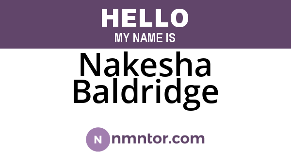 Nakesha Baldridge