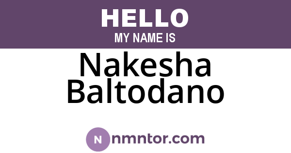 Nakesha Baltodano
