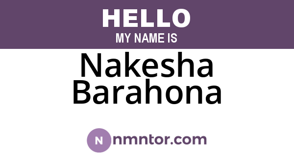 Nakesha Barahona