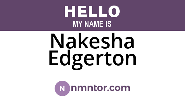Nakesha Edgerton
