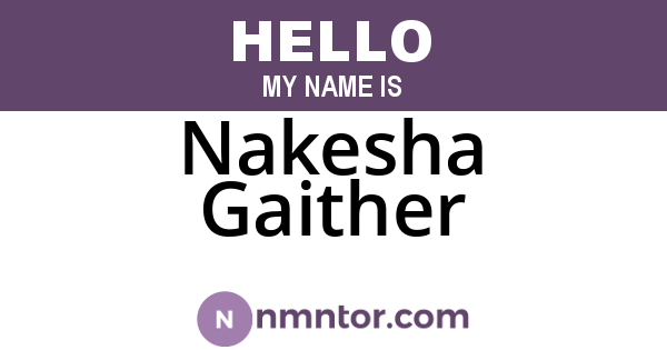 Nakesha Gaither
