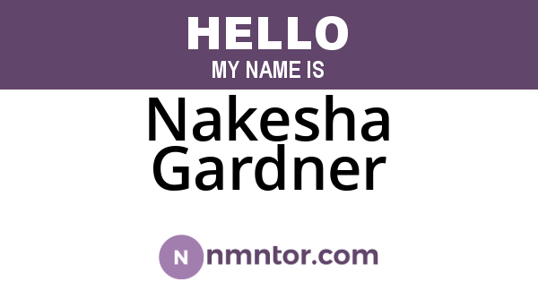 Nakesha Gardner