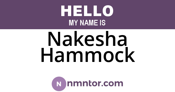 Nakesha Hammock